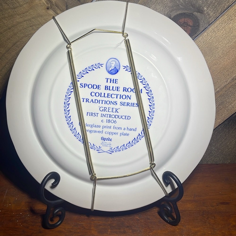 The Spode Blue Room Collection Collectors Plate “ Greek” - Picture 2 of 2